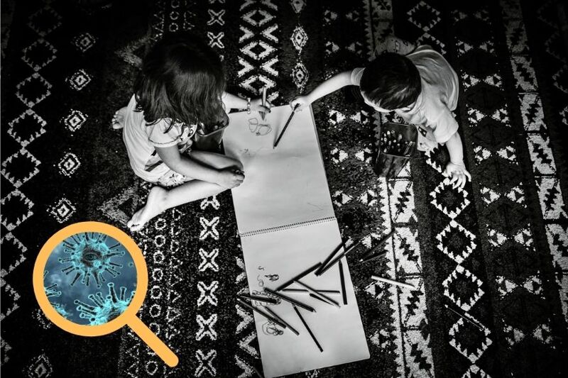 Eine Gefahr für Babys & Kinder: Keime auf Teppichen